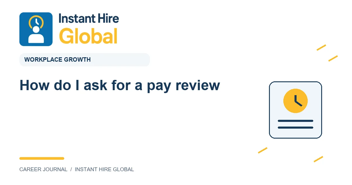 How do I ask for a pay review?