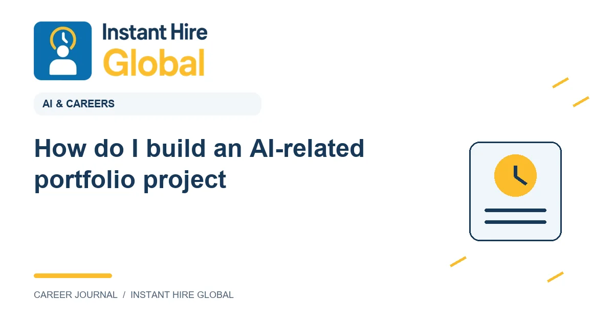 How do I build an AI-related portfolio project?