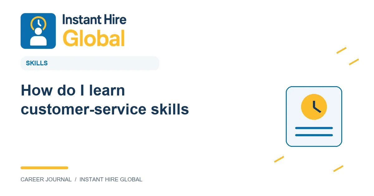 How do I learn customer-service skills?