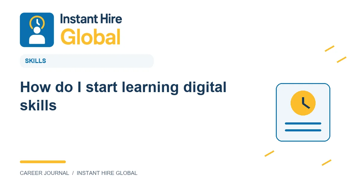 How do I start learning digital skills?