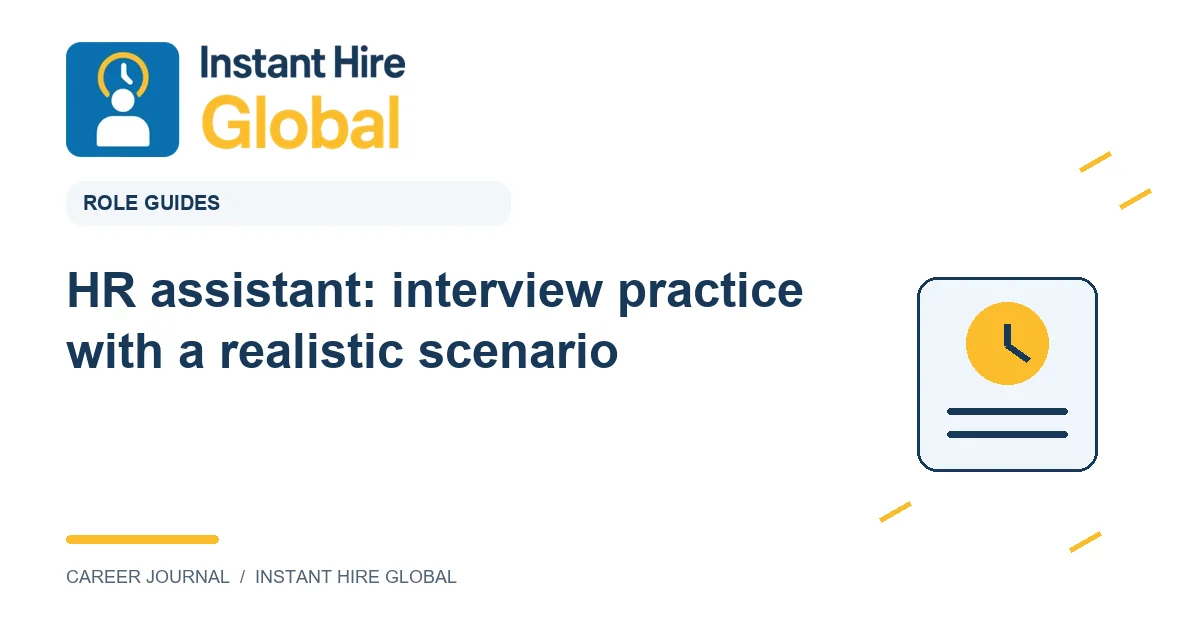 HR assistant: interview practice with a realistic scenario